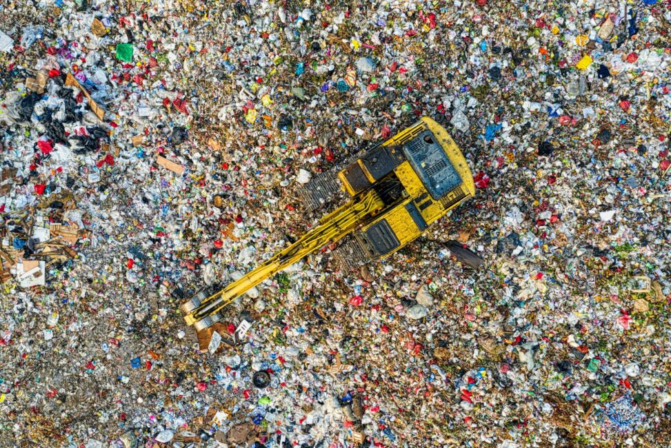 Bird's Eye View Of Landfill